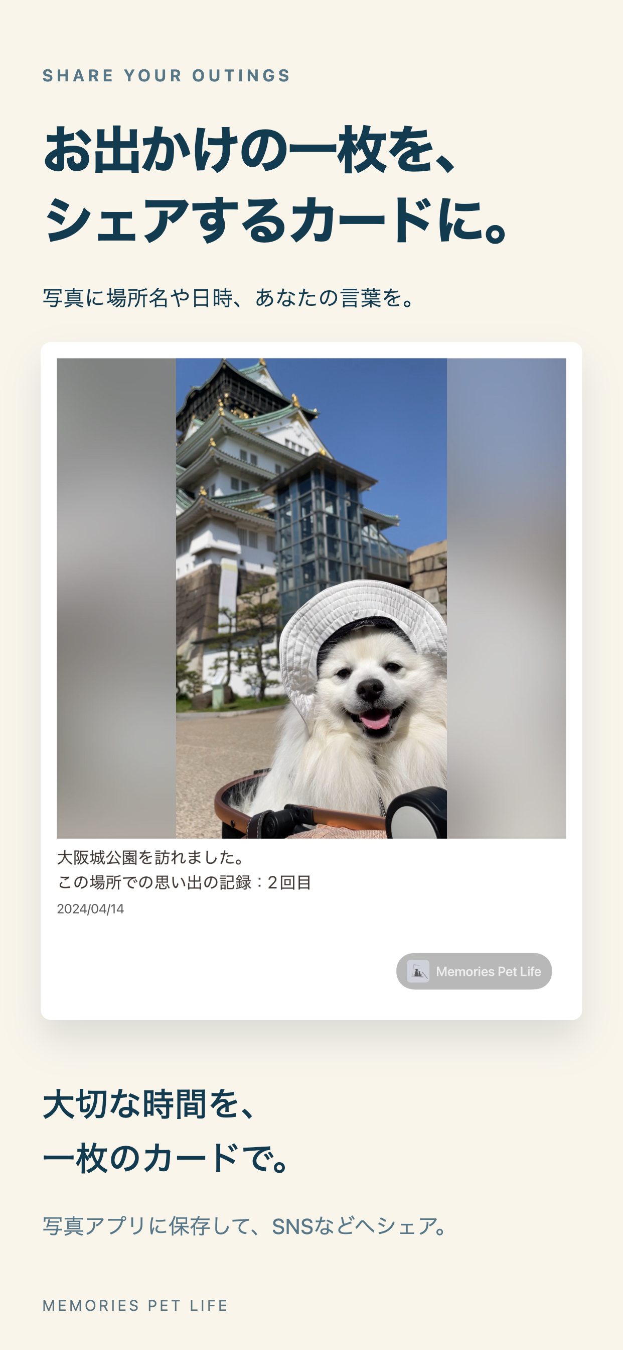 おでかけカード — v1.5.0の画面
